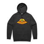 Alien Pizza - Mens Hoodie Coal Mens Hoodie Food Printed In Australia Sci Fi