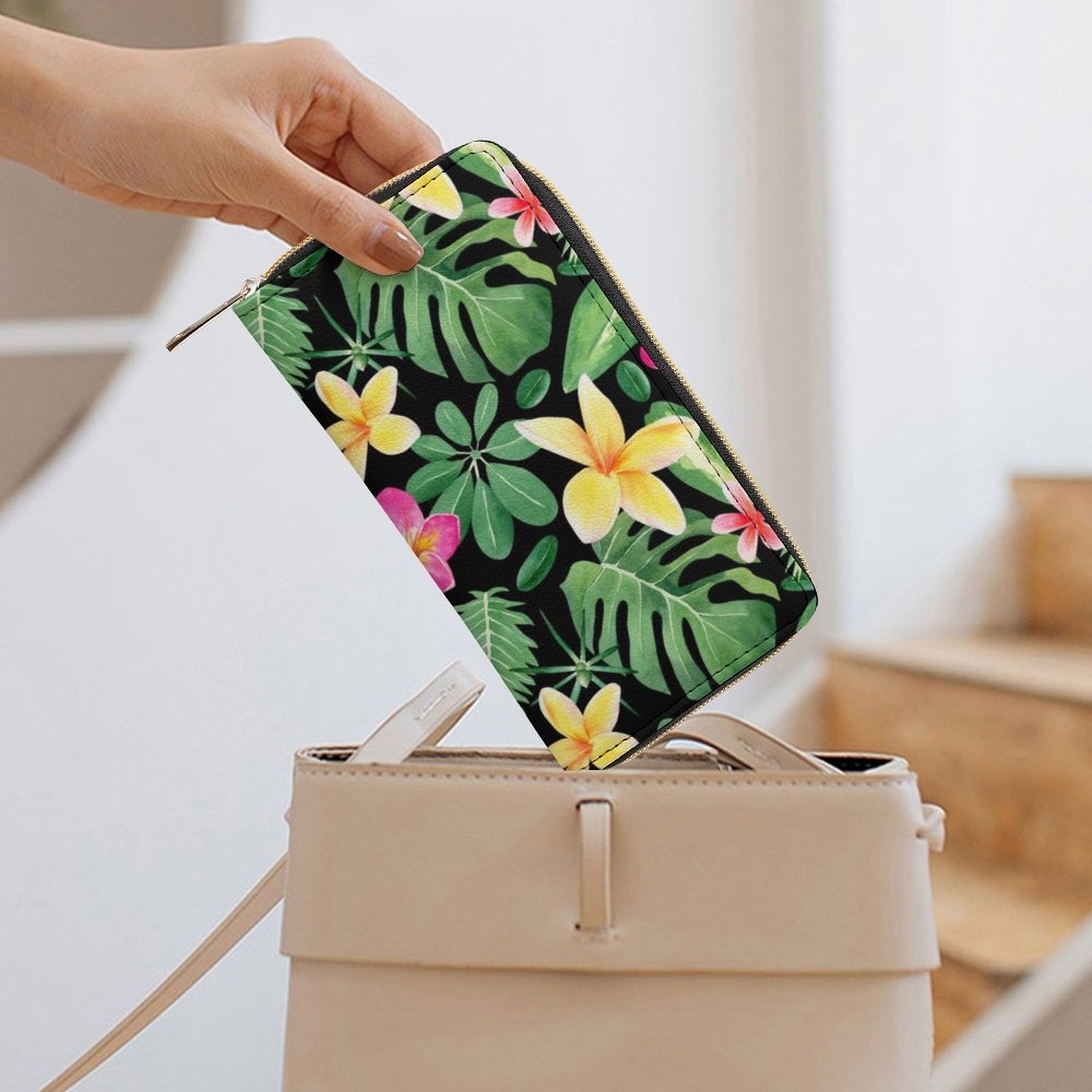 Frangipani -  PU Leather Wallet