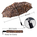 Coffee Beans - Semi-Automatic Foldable Umbrella (Model U12) Semi-Automatic Foldable Umbrella (U12)