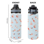Summer Swim - Insulated Water Bottle with Dual-Use Lid (18oz) Insulated Water Bottle with Dual-Use Lid (18oz) Printed Offshore Summer
