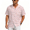 Pink Cats Men's Crinkle Hawaiian Shirt