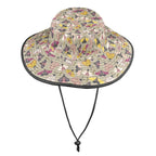 Pretty Moths Wide Brim Bucket Hat Wide Brim Bucket Hat animal Printed Offshore