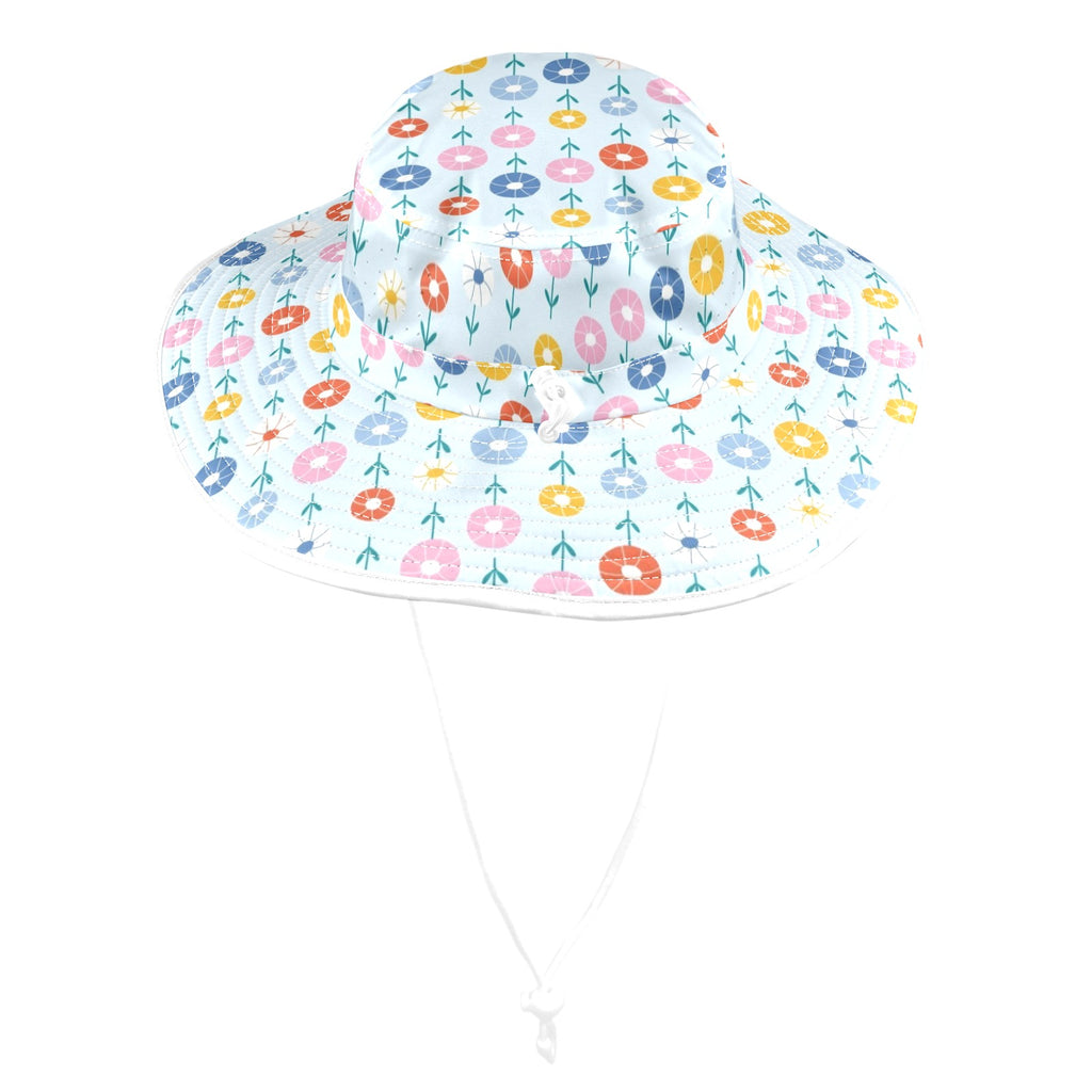 Abstract Cute Flowers Wide Brim Bucket Hat Wide Brim Bucket Hat Plants Printed Offshore