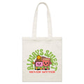 Always Sweet, Never Bitter, Coffee And Cake Parcel Canvas Tote Bag Default Title Small Tote Bag Food Printed In Australia