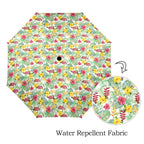 Tropical Flowers On White Umbrella Umbrella Plants Printed Offshore