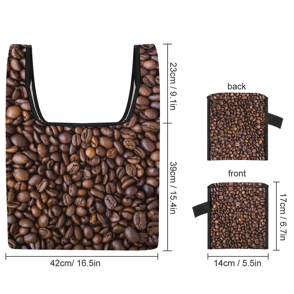 Coffee Beans - Collapsible Shopping Bag