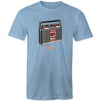 Classic Rock, Cassette Player - Mens T-Shirt Carolina Blue Mens T-shirt Music Printed In Australia Retro