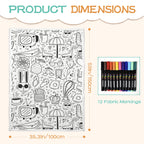 Bright Life Colour Your Own Blanket 100×150cm