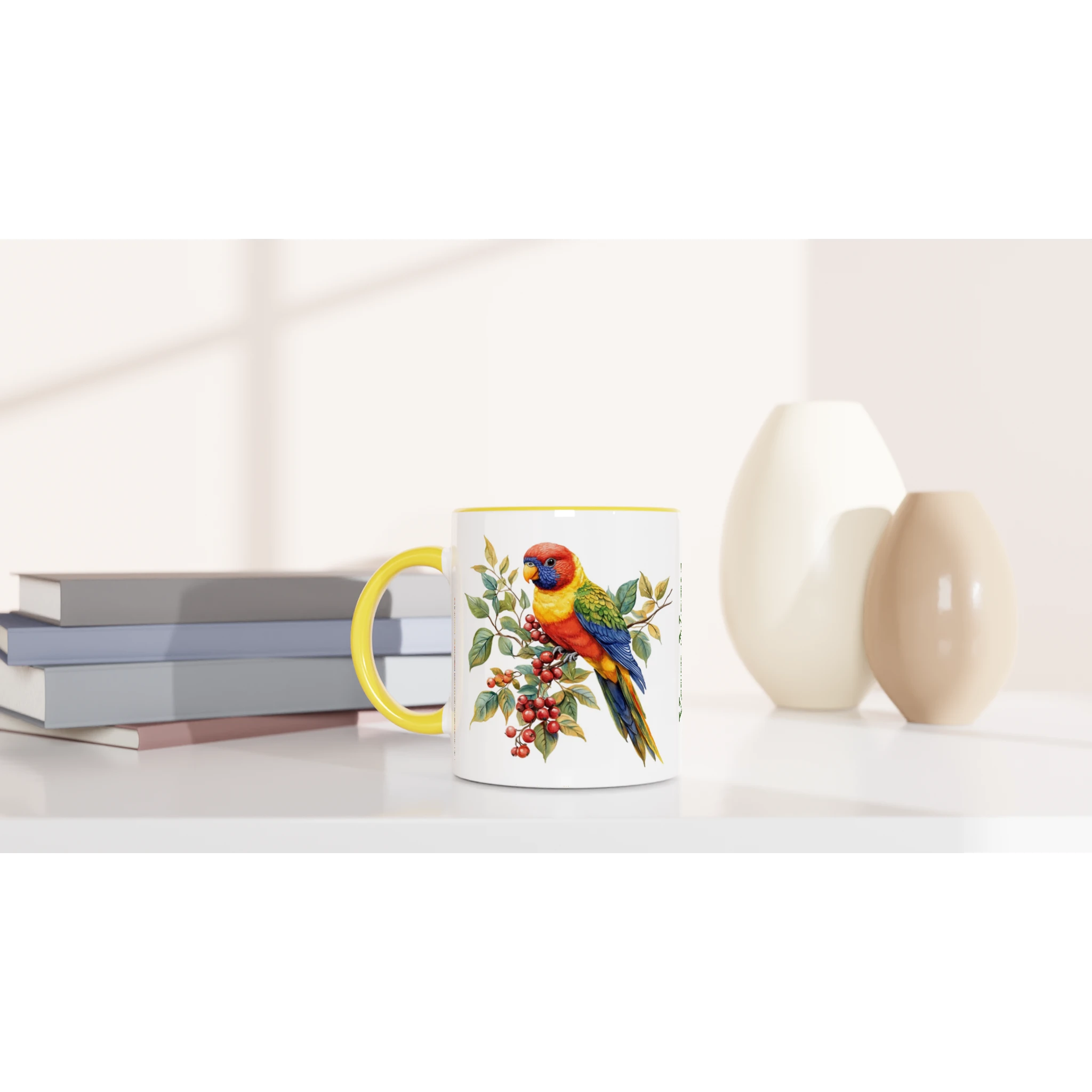 Personalise - Lorikeet, Australian Birds - 11oz Ceramic Mug Personalised 11oz Mug animal Globally Fulfilled