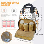 Cute Cartoon Cats - Multi-Function Backpack, Nappy / Diaper Bag