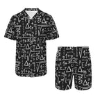 Mathematics Men's Hawaiian Shirt & Shorts Set Men's Hawaiian Shirt & Shorts Set Maths Printed Offshore