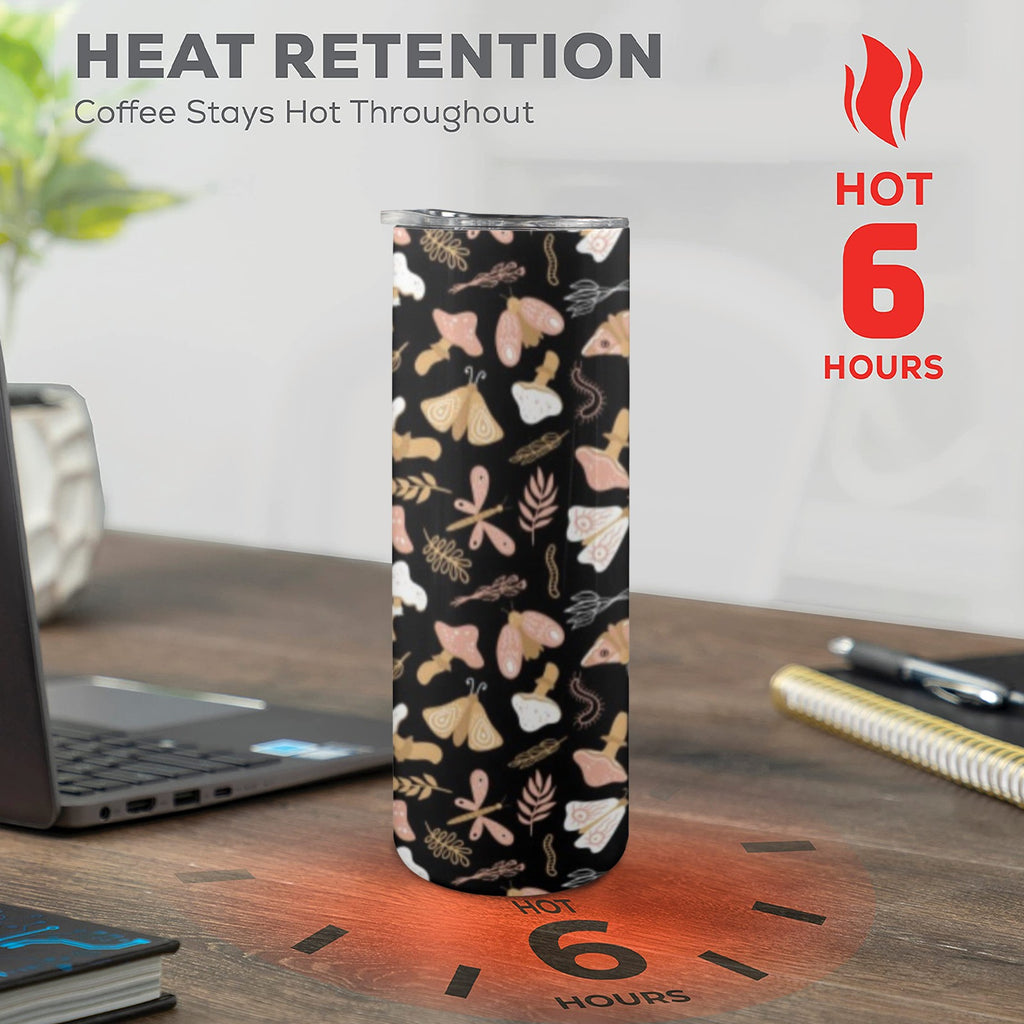 Magic Moth - 20oz Tall Skinny Tumbler with Lid and Straw