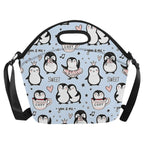 Penguin Love - Neoprene Lunch Bag Neoprene Lunch Bag Printed Offshore