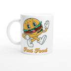 Fast Food White 11oz Ceramic Mug Default Title White 11oz Mug food Globally Fulfilled Retro