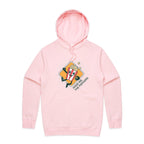 Hand Me The Popcorn - Mens Hoodie Pink Mens Hoodie Food Printed In Australia