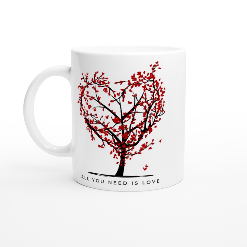 All You Need Is Love - White 11oz Ceramic Mug White 11oz Mug environment Globally Fulfilled love