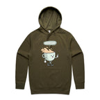 Coffee Time - Mens Hoodie Army Mens Hoodie Coffee Printed In Australia