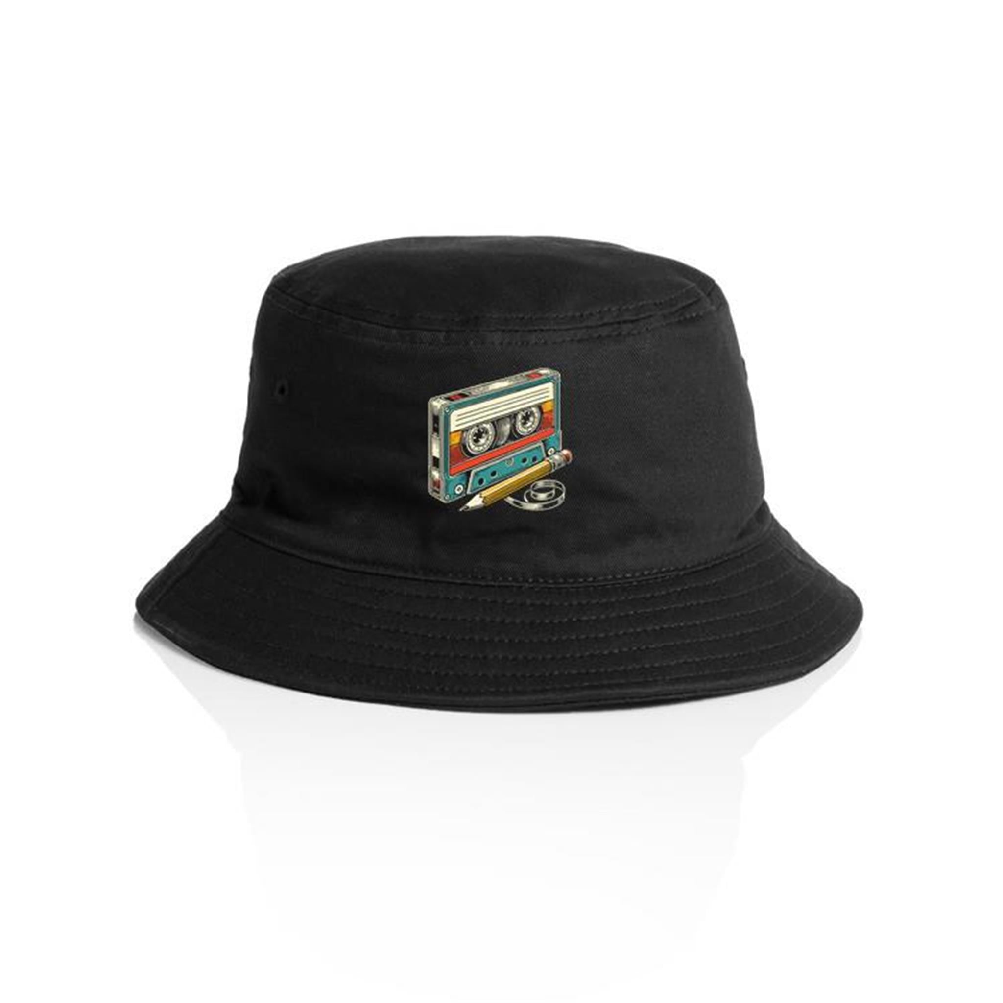 Cassette Tape And Pencil - AS Colour Bucket Hat