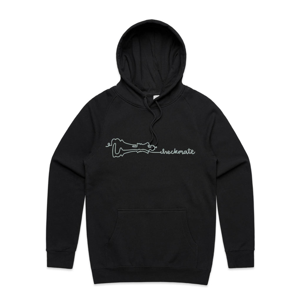 Checkmate, Chess - Mens Hoodie Black Mens Hoodie Chess Games Printed In Australia