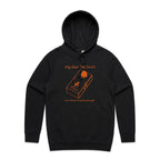 Guitar Pedal - Mens Hoodie Black Mens Hoodie Music Printed In Australia
