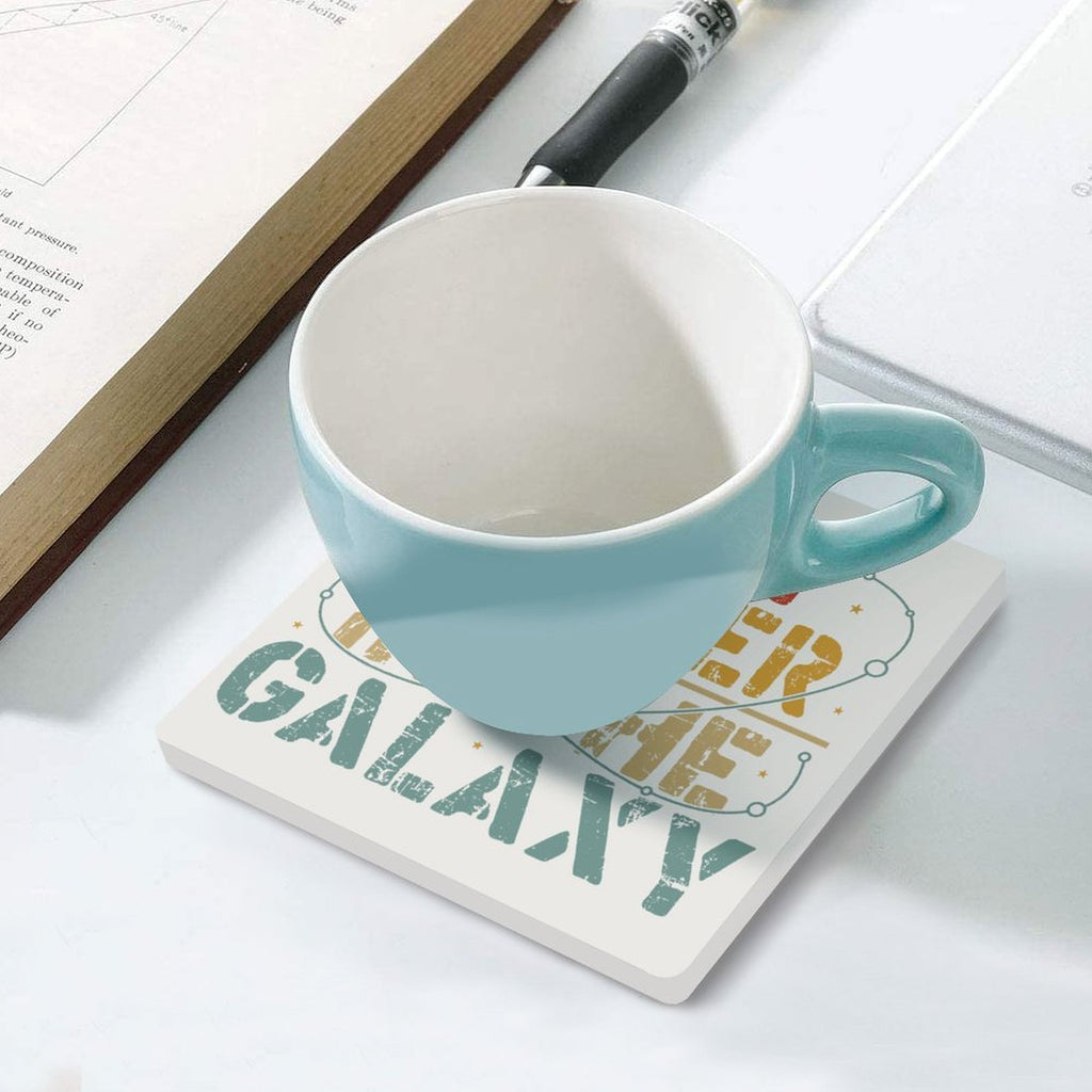 Best Father In The Galaxy Ceramic Coasters (Square) Ceramic Coasters Dad Printed Offshore