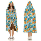 Pineapple Coconut Kids Hooded Blanket 100cm x 130cm