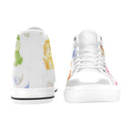 Hatching Dinosaurs - Kids High Top Canvas Shoes