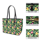 Frangipani - Leather Tote Bag-Large