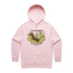 Dachshund, I've Got Friends In Low Places Women's AS Colour Hoodie Pink Womens Hoodie animal Printed In Australia