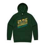 The Best Dad In The Galaxy - Mens Hoodie Forest Green Mens Hoodie Dad Printed In Australia