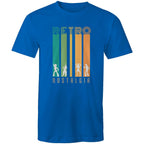 Retro Nostalgia - Mens T-Shirt Bright Royal Mens T-shirt Printed In Australia Retro