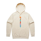 Our Solar System - Mens Hoodie Ecru Mens Hoodie Printed In Australia Space