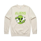 Aliens Don't Believe In You Either AS Colour Stencil Crew Sweatshirt
