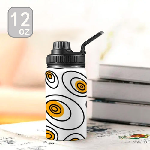 Abstract Eggs - Kids Water Bottle with Chug Lid (12 oz) Kids Water Bottle with Chug Lid Food Printed Offshore
