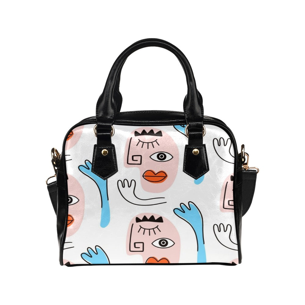 Faces - Shoulder Handbag (Model 1634) Shoulder Handbags (1634)