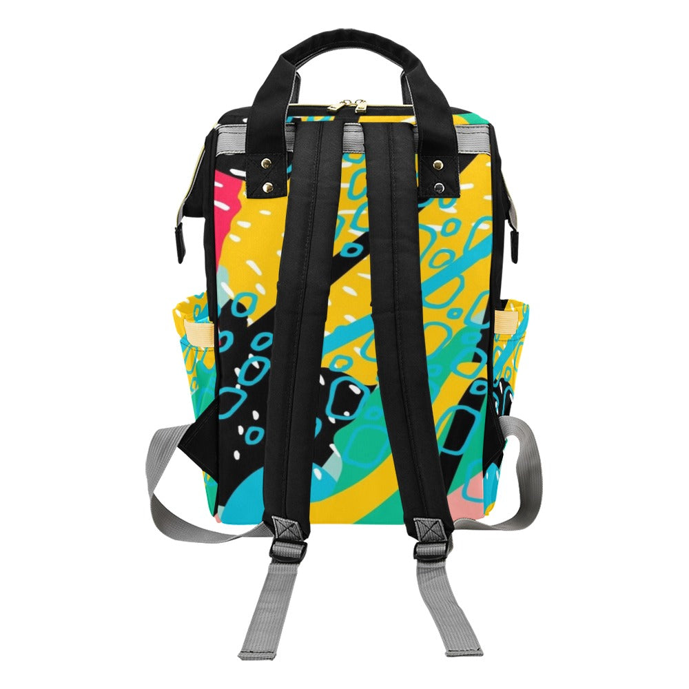 Bright And Colourful - Multi-Function Backpack, Nappy / Diaper Bag