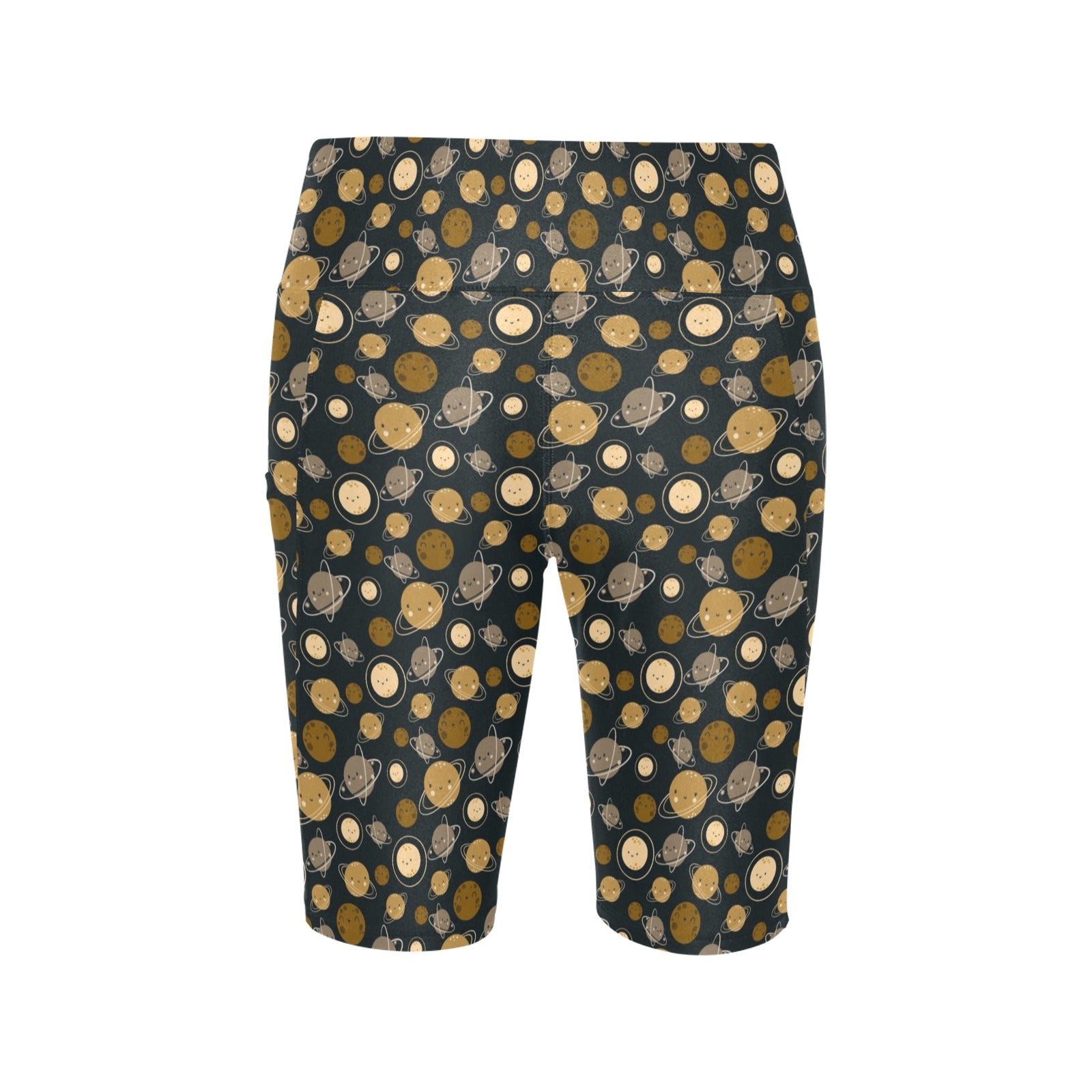 Planets Women's Bike Shorts With Side Pockets