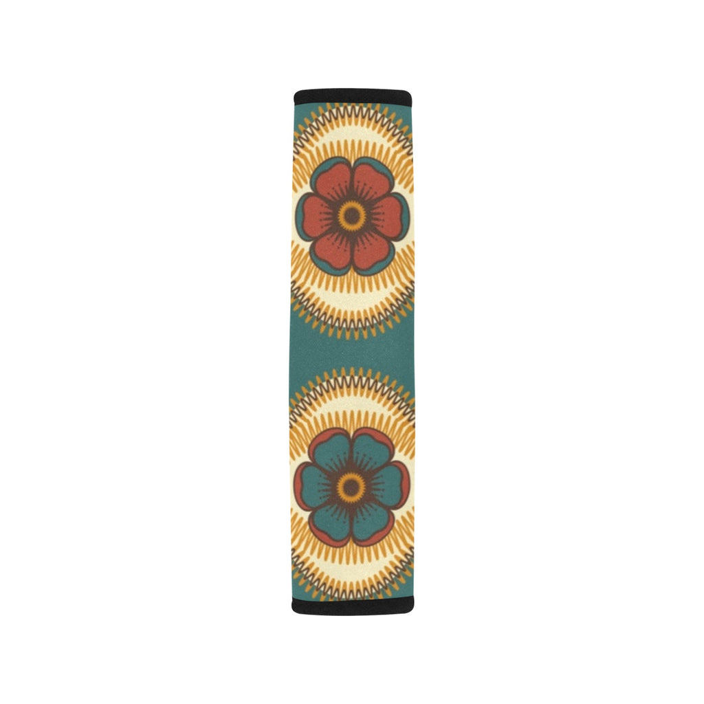Vintage Floral Car Seat Belt Cover 7''x10'' (Pack of 2) Car Seat Belt Cover 7x10 (Pack of 2) Plants Printed Offshore