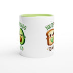 You're The Avocado To My Toast, Valentine - White 11oz Ceramic Mug with Colour Inside Colour 11oz Mug Food Globally Fulfilled Love