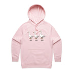 Duck Duck Goose - Womens Hoodie Pink Womens Hoodie animal Printed In Australia