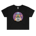 Take Me To Your Brewer Alien UFO Women's AS Colour Crop Tee