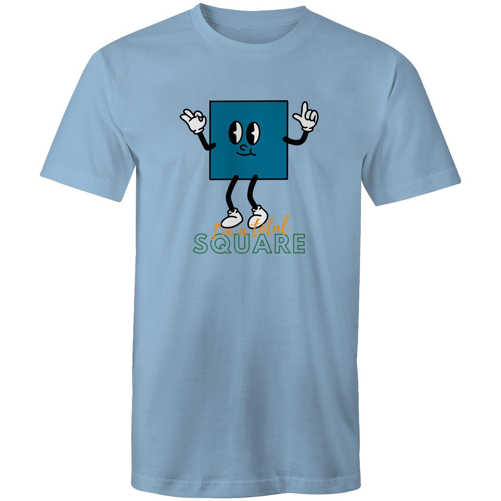 I'm A Total Square Men's AS Colour T-Shirt Carolina Blue Mens T-shirt Maths Printed In Australia