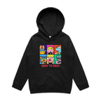 Born To Rock - Kids Hoodie Black Kids Hoodie Printed In Australia