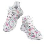 Pink Eucalyptus Flowers Women's Twisted Sole Sneakers