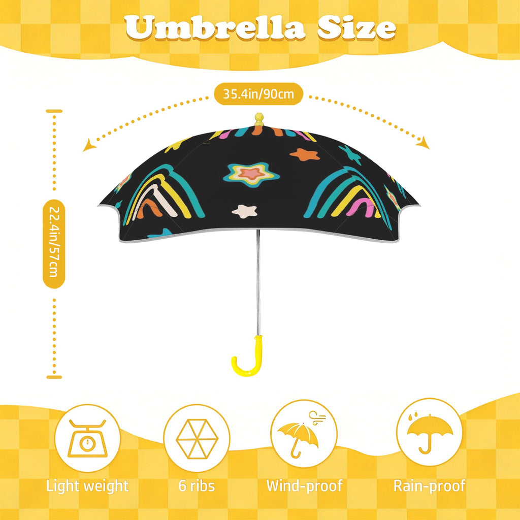 Rainbows Kids Safe Round Corner Umbrella Kids Safe Round Corner Umbrella Printed Offshore