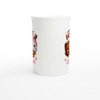 You're The Brownie To My Ice Cream, Valentine - White 10oz Porcelain Slim Mug Porcelain Mug Food Globally Fulfilled Love