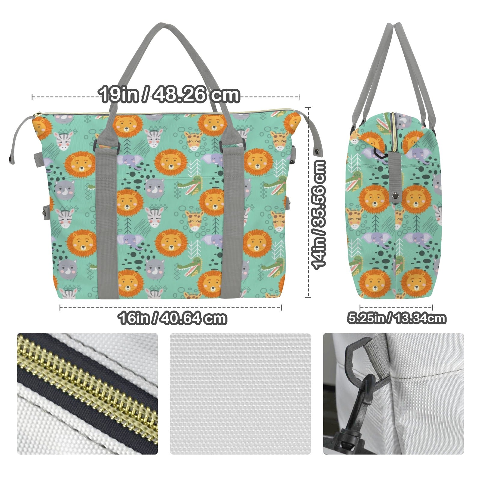 Safari Animals Duffle Bag-Simple (Model 1715) Duffle Bag-Simple (1715)