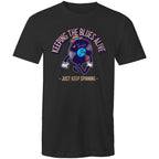 Keeping The Blues Alive - Mens T-Shirt Black Mens T-shirt Music Printed In Australia