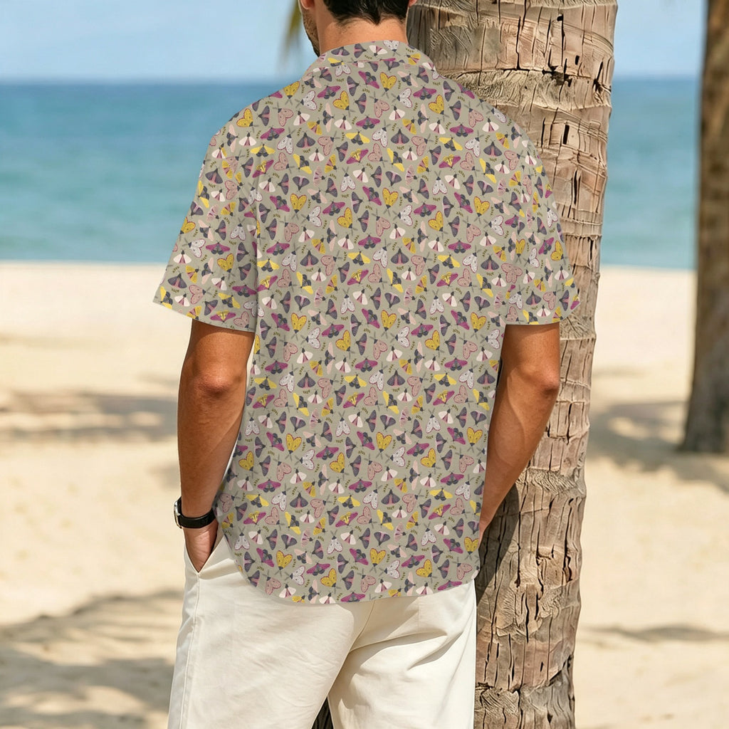 Pretty Moths Men's Crinkle Hawaiian Shirt