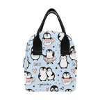 Penguin Love - Zipper Lunch Bag One Size Zipper Lunch Bag Printed Offshore